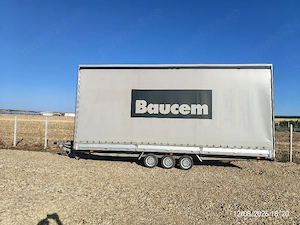 Remorca trailer platforma mega prelata tego 3 axe 3500 kg