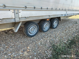 Remorca trailer platforma mega prelata tego 3 axe 3500 kg - imagine 2