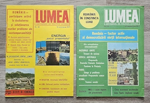 2 reviste Lumea   Săptămânal de politică externă   1977   Vintage