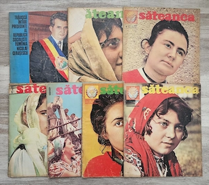 Lot 7 reviste Săteanca vintage   reviste vechi românești din perioada comunistă