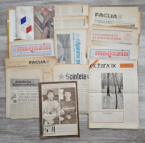 Lot ziare și reviste vintage românești   publicații vechi din perioada comunistă