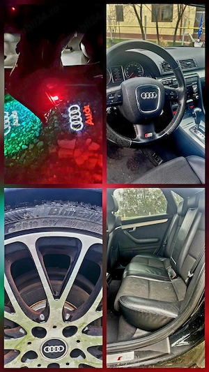 Audi A4 B7 Sedan 3.0 V6 TDI 233 CP Quattro | Pachet S-Line Complet | Automată  - imagine 4