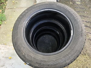 Set 4 anvelope vară Continental 185/65 R15, profil 5–6 mm - imagine 3