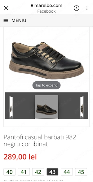 Pantofi barbati 43 noi !