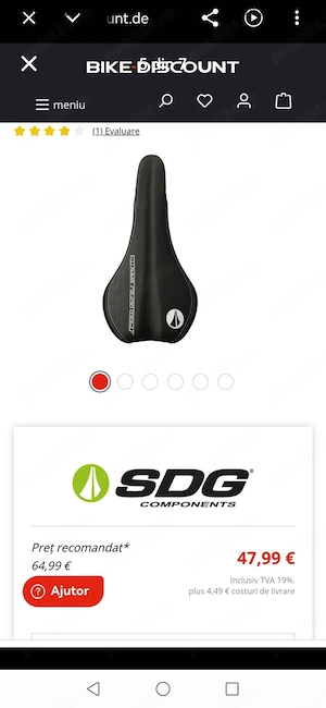 Șa SDG Fly Mtn 225 gr.