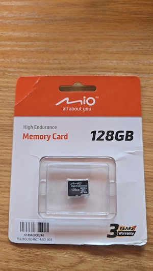 Card de memorie MicroSDXC MIO High-Endurance 128GB (U3, V30, A2)   Nou, Sigilat