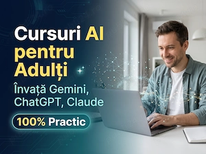Cursuri AI 1 la 1 pentru Adulți (Gemini, ChatGPT, Claude) - 100% Practic