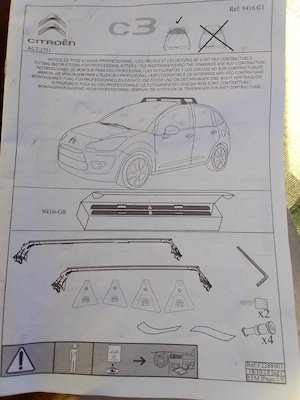 Bare portbagaj Citroen C3  - imagine 1