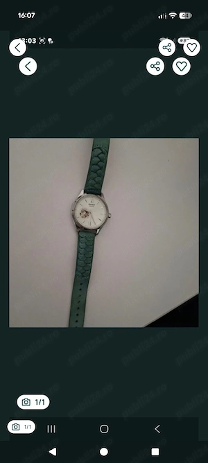 ceas Fossil damă verde 