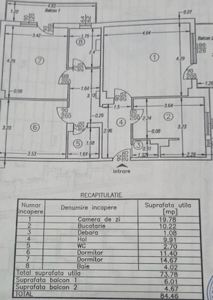 Vand Apartament 3 camere Pitesti  Tudor Vladimirescu ( Arges Mall)  