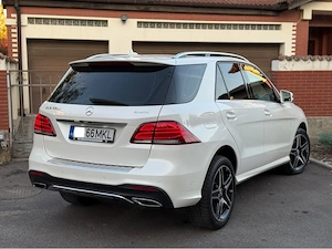 Mercedes Benz GLE 350cdi AMG Alb Perlat 9GTronic  Euro6 258cp Plafon Panoramic Distronic Lane Asist  - imagine 4