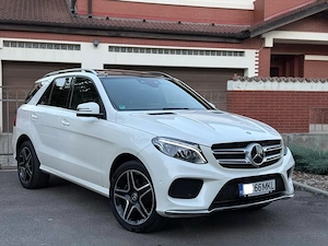 Mercedes Benz GLE 350cdi AMG Alb Perlat 9GTronic  Euro6 258cp Plafon Panoramic Distronic Lane Asist 