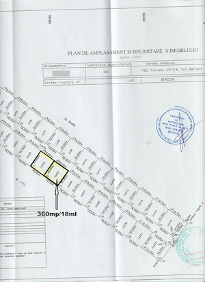 Teren 360 mp desch. 18m, PROPRIETAR,  CURENT 380V, .25.000euro, Posibil RATE, zona str. Calugareni - imagine 5
