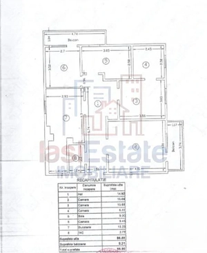 Apartament cu 3 camere de 96 mp Sos Nicolina - CUG