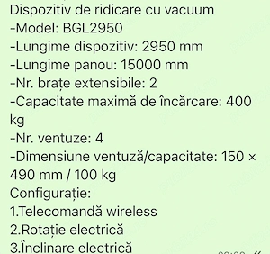 Inchiriez ventuza pt montarea panourilor sandwich 