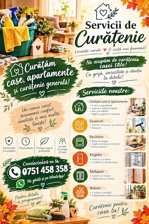  servicii de curatenie. 