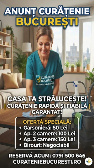 Ofer servicii de curățenie la preț foarte mic