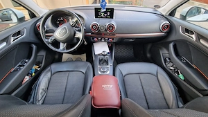 Audi A3 Berlina - 2015 - Motor 2.0 TDI - 150 CP - E6 - Alb Perlat - Xenon - LED - Acte la zi - imagine 5