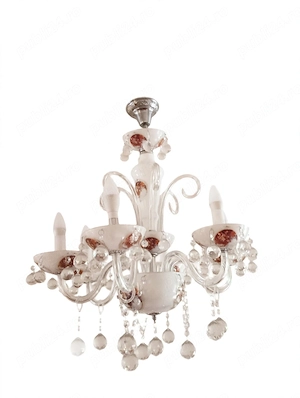 Candelabru 6 brate, sticla, model deosebit.