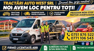 Tractari auto, transport utilaje, asistenta rutiera non-stop 