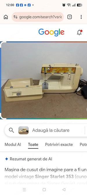 cumpar masina de cusut Singer starlet 353 
