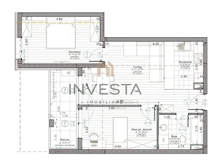 Apartament cu 3 camere, etaj intermediar, bloc nou, zona Frunzisului - imagine 8
