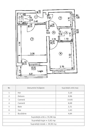 Apartament cu 2 camere, mobilat și utilat - Podu Ros, la 1 km de Palas  - imagine 10