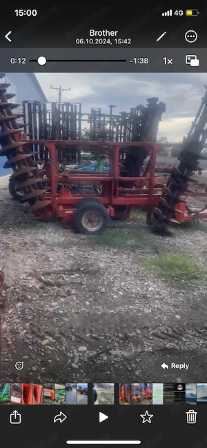 Vand disc agricol greu Jean de Bru (Rau) 6.4 metri latime - imagine 3
