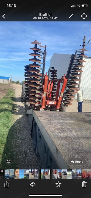 Vand disc agricol greu Jean de Bru (Rau) 6.4 metri latime - imagine 9