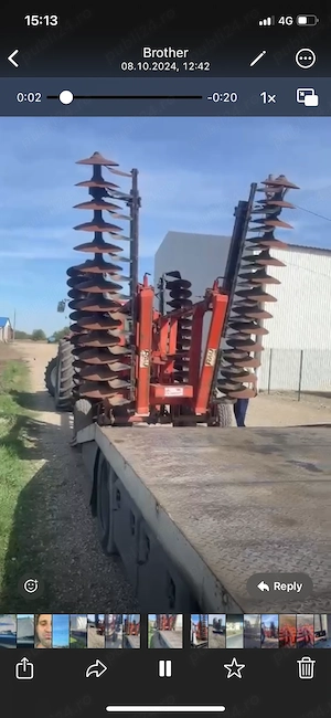 Vand disc agricol greu Jean de Bru (Rau) 6.4 metri latime - imagine 7