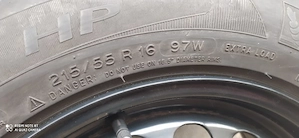 Roată rezervă Passat B7 /16 -7J-16-H2 ET 45 anvelopa Michelin Primacy 215/55/16 97 W ca nouă. - imagine 3