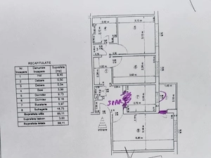 3 camere Popa Sapca etaj1din4 108000euro mobilat - imagine 5