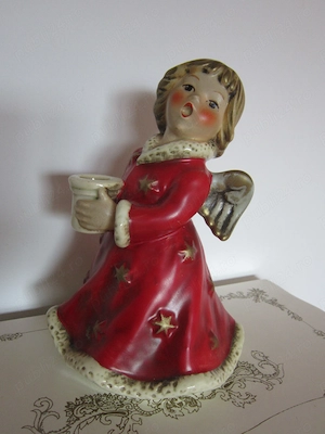 cadou rar Craciun Inger Goebel cu rochie rosie dansator Germania 1966