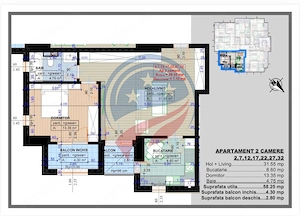 Apartament cu 2 camere de vânzare în Craiova – Calea Severinului | Bloc nou - imagine 2