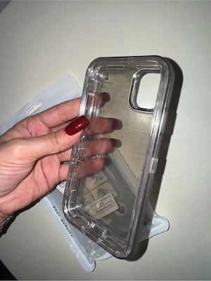 Husă protecție dură antișoc pentru iPhone 11, transparentă   fumurie (Nouă)