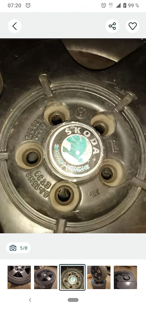 Roți de vară originale vw skoda, anvelope sport doar de montat pe mașină - imagine 5