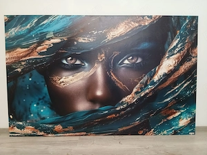 Tablou Canvas Premium LuxCanva  G1026, Ochi ce Spun Povesti , Oriental, Regina,  100 150cm