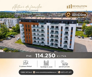 COMISION 0% Apartament 3 camere finisat - Regele Ferdinand 77E, Baia Mare