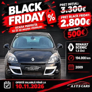 !Black Friday!Renault Scenic 1.5 dci Posibilitate rate fixe 