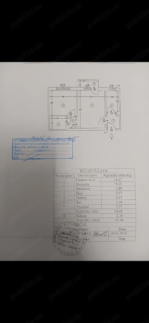 Apartament cu doua camere 