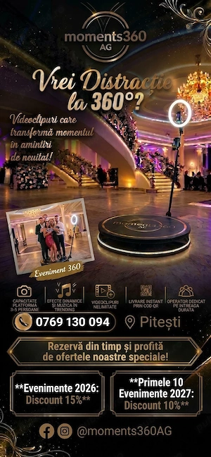 Platformă video 360 de închiriat pentru evenimente