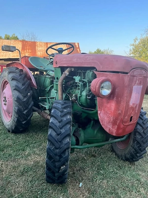 Vand tractor SAME, 25 CP, 4x4, cardan central, cu plug cu două brazde și remorcuță - imagine 4