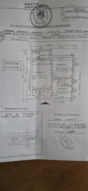 Vand apartament 2 camere, transformat in spatiu servicii, ultracentral, Pitesti, Bulevardul republic - imagine 13