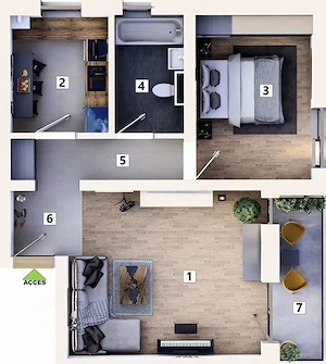 Apartament 2 camere cu loc de parcare inclus - imagine 14