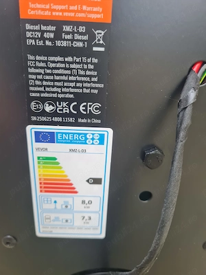 Incalzitor diesel Vevor 5-8kw cu telecomanda 