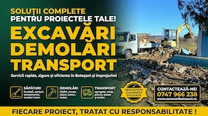 Inchiriez Prestez servicii cu miniexcavator și bascula