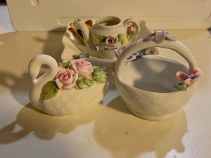 Set miniaturi vintage din porțelan