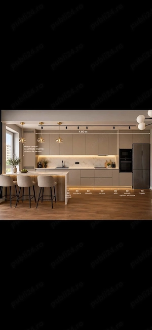 Apartament 3 camere Premium - zona Coresi, complet mobilat și utilat - imagine 4
