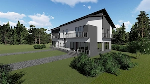 Casă tip Duplex P+1+M   Domnești 251 mp utili Teren 340 mp Mansarda open space