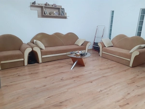 Canapea extensibila, canapea cu lada depozitare si fotoliu.